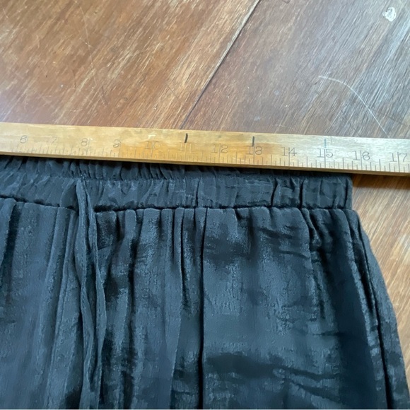 Stella Cruz Palazzo Pants Sheer Black Wide Leg High Waist Beach Long Size L - Picture 6 of 7